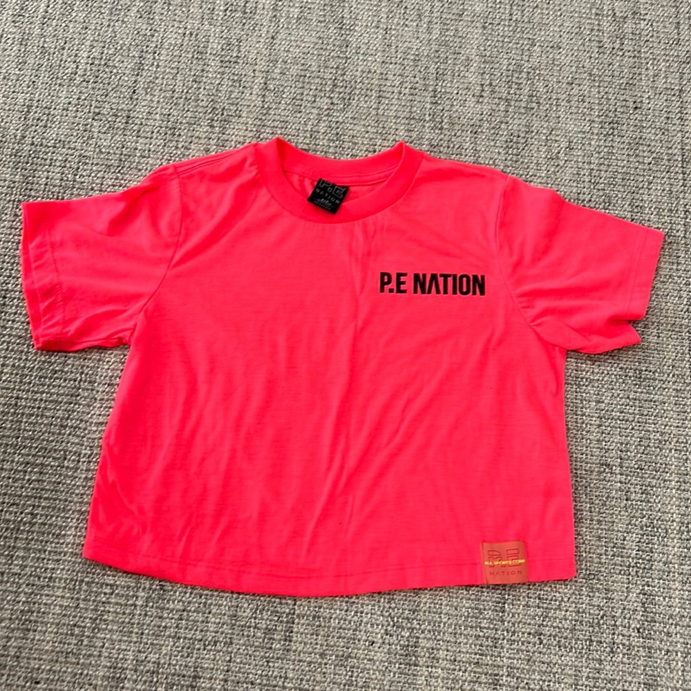 P.E Nation woman’s crop t-shirt size S pink